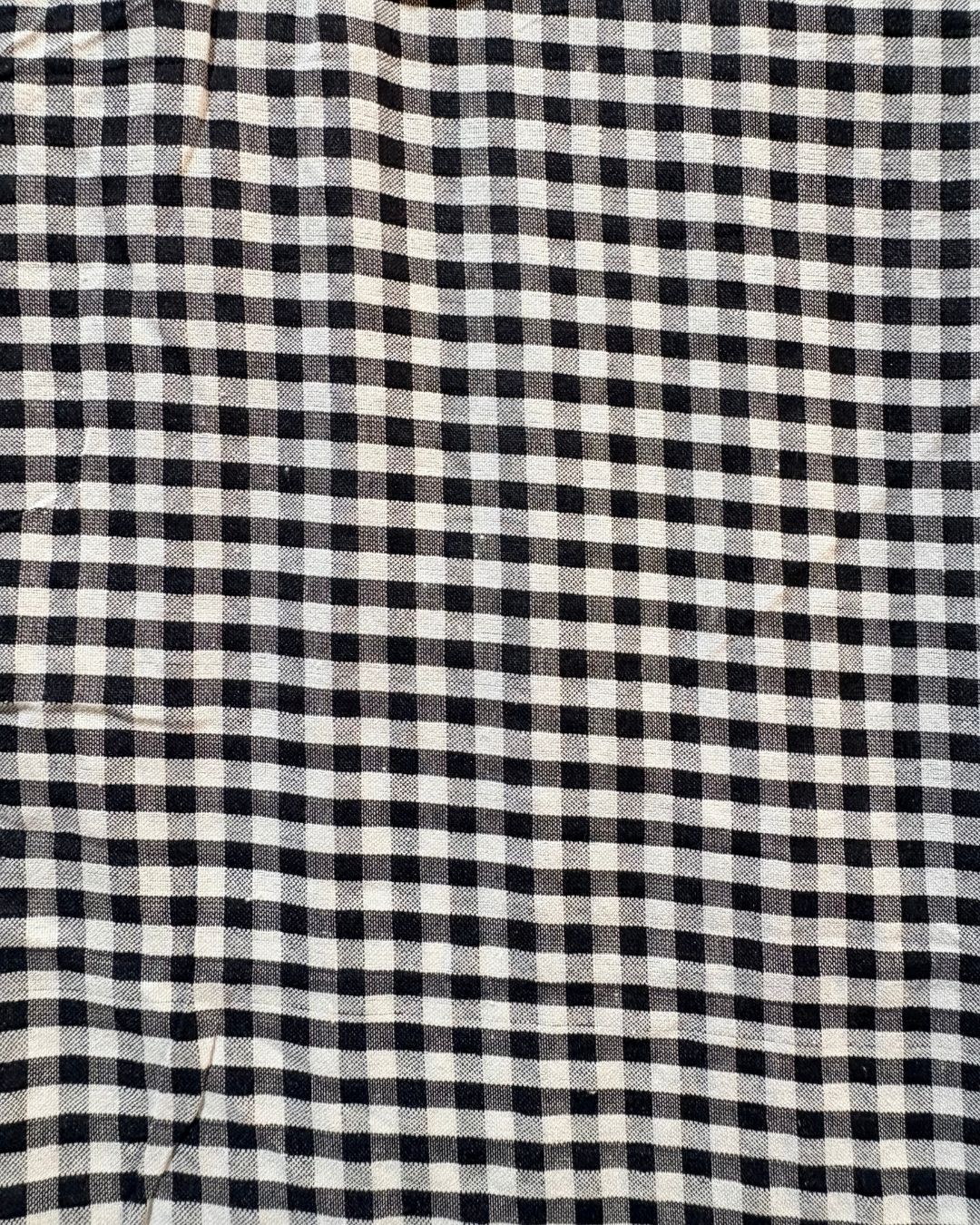 Black & White Check Fabric FBS0006