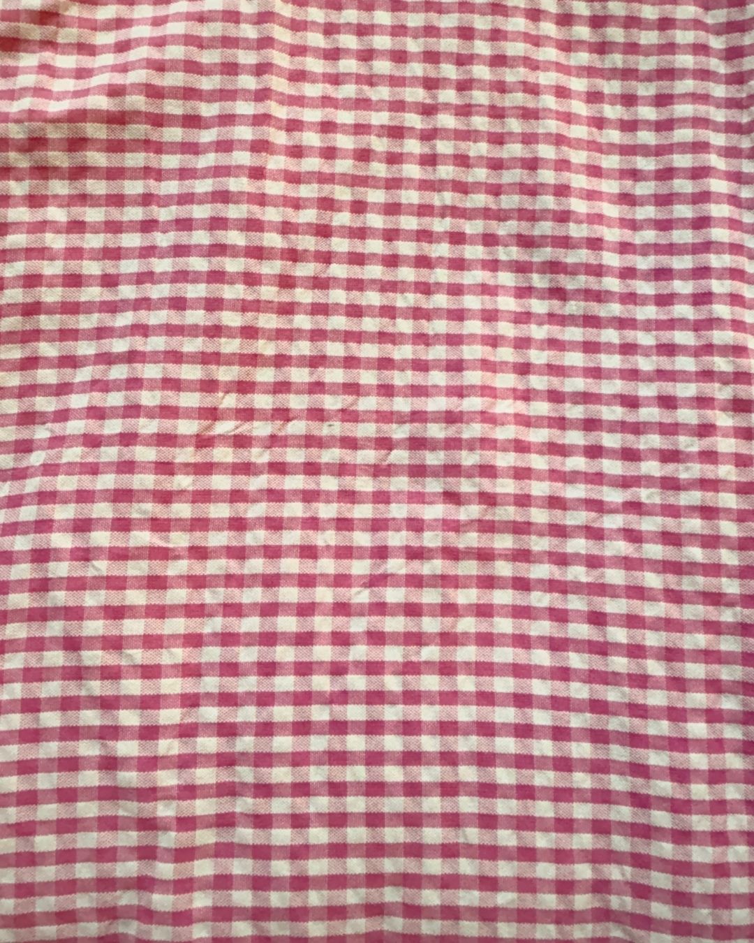 Pink & White Check Fabric FBS0007