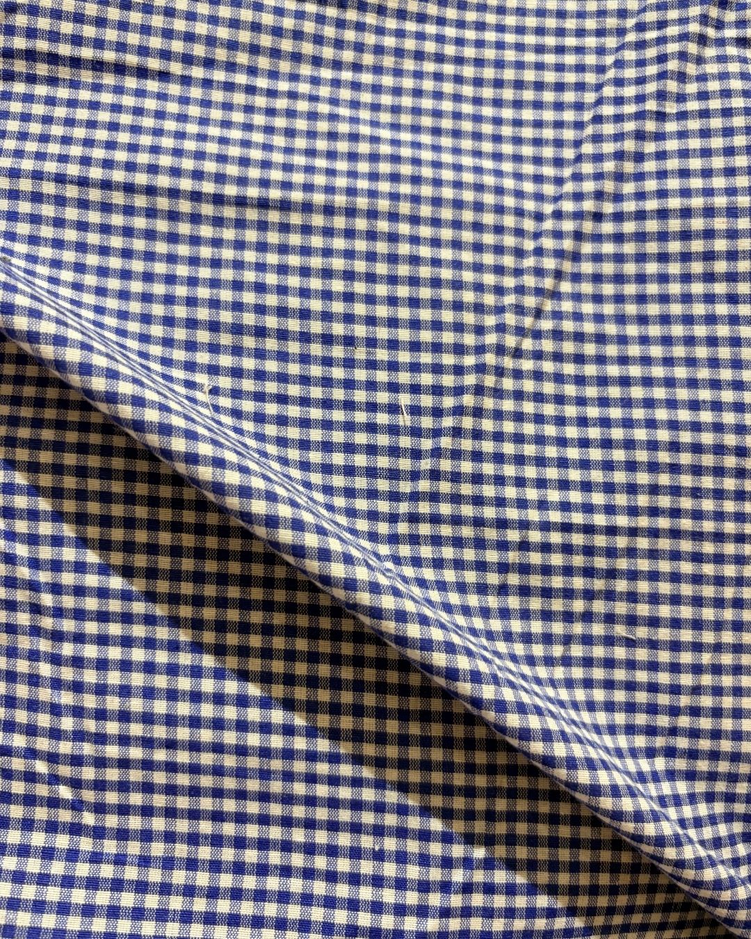 Blue & White Check Fabric FBS00013