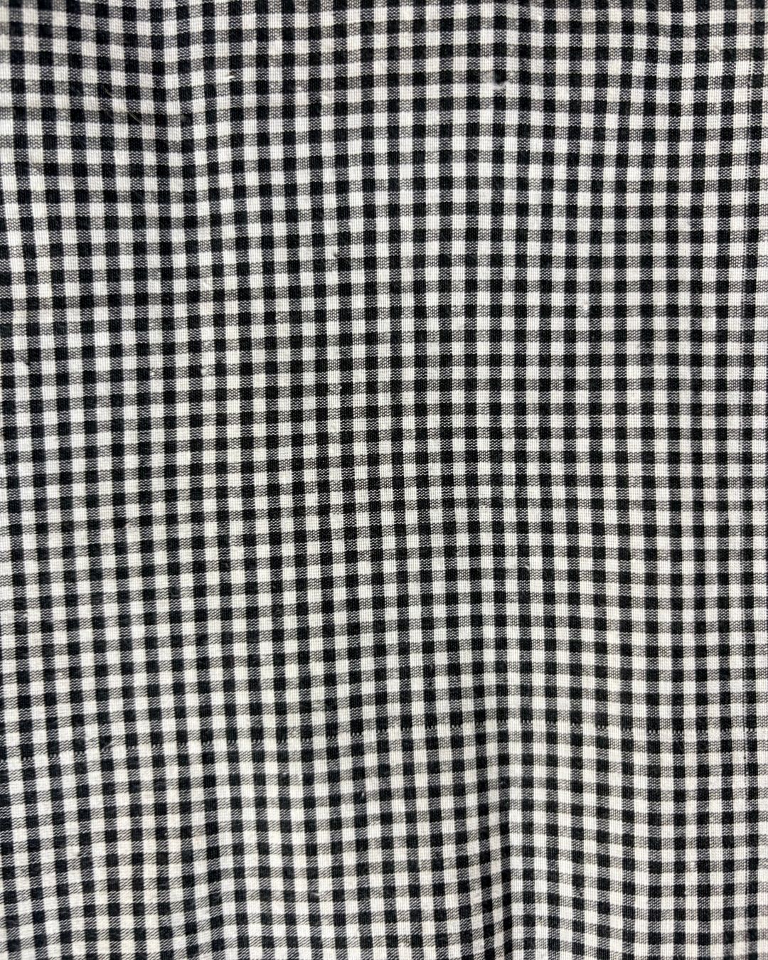 Black & White Check Fabric FBS00015