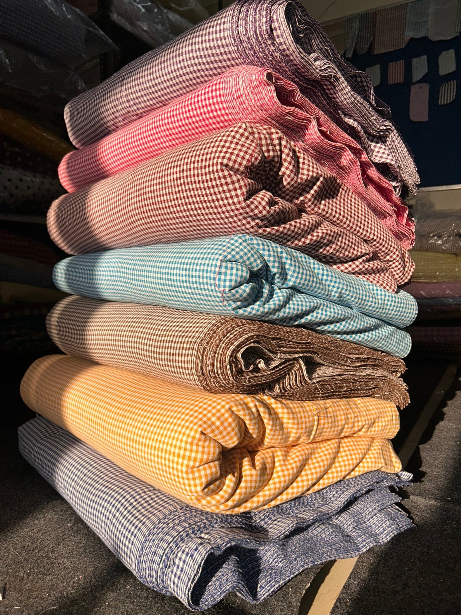 Cotton Ghingum Check Fabric