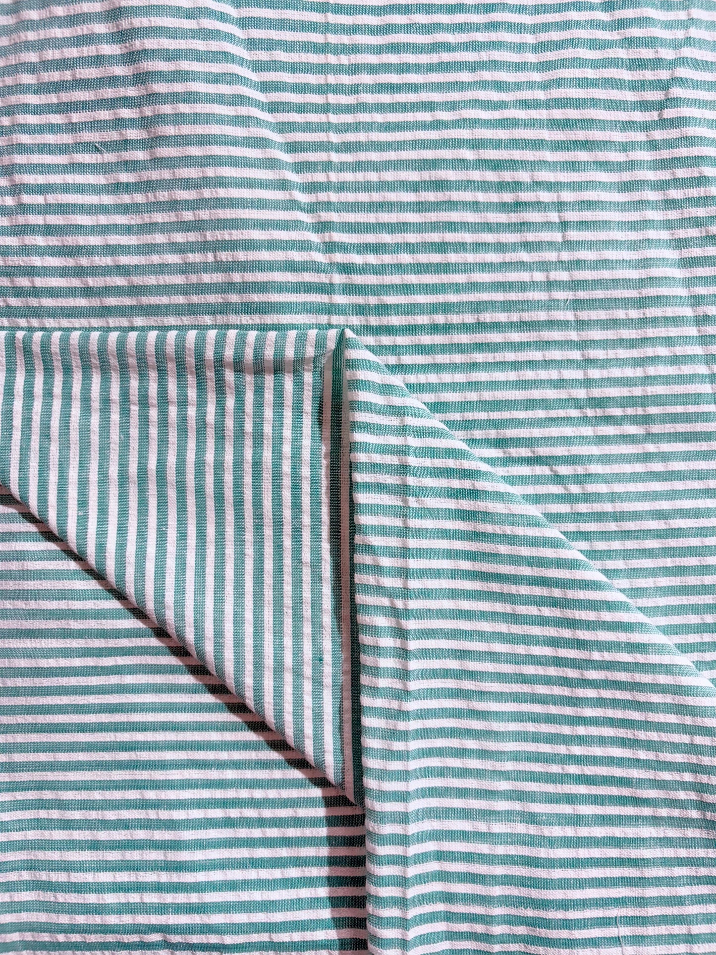 Cotton Stripe Seersucker Fabric CS002