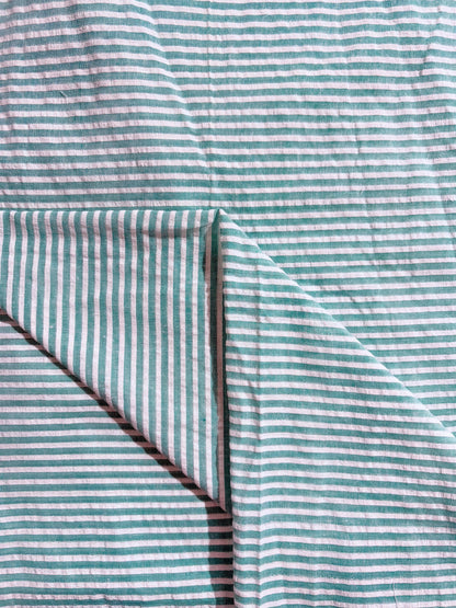 Cotton Stripe Seersucker Fabric CS002