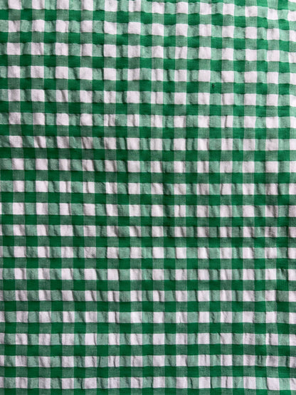 Cotton Check Seersucker Fabric CSC0011