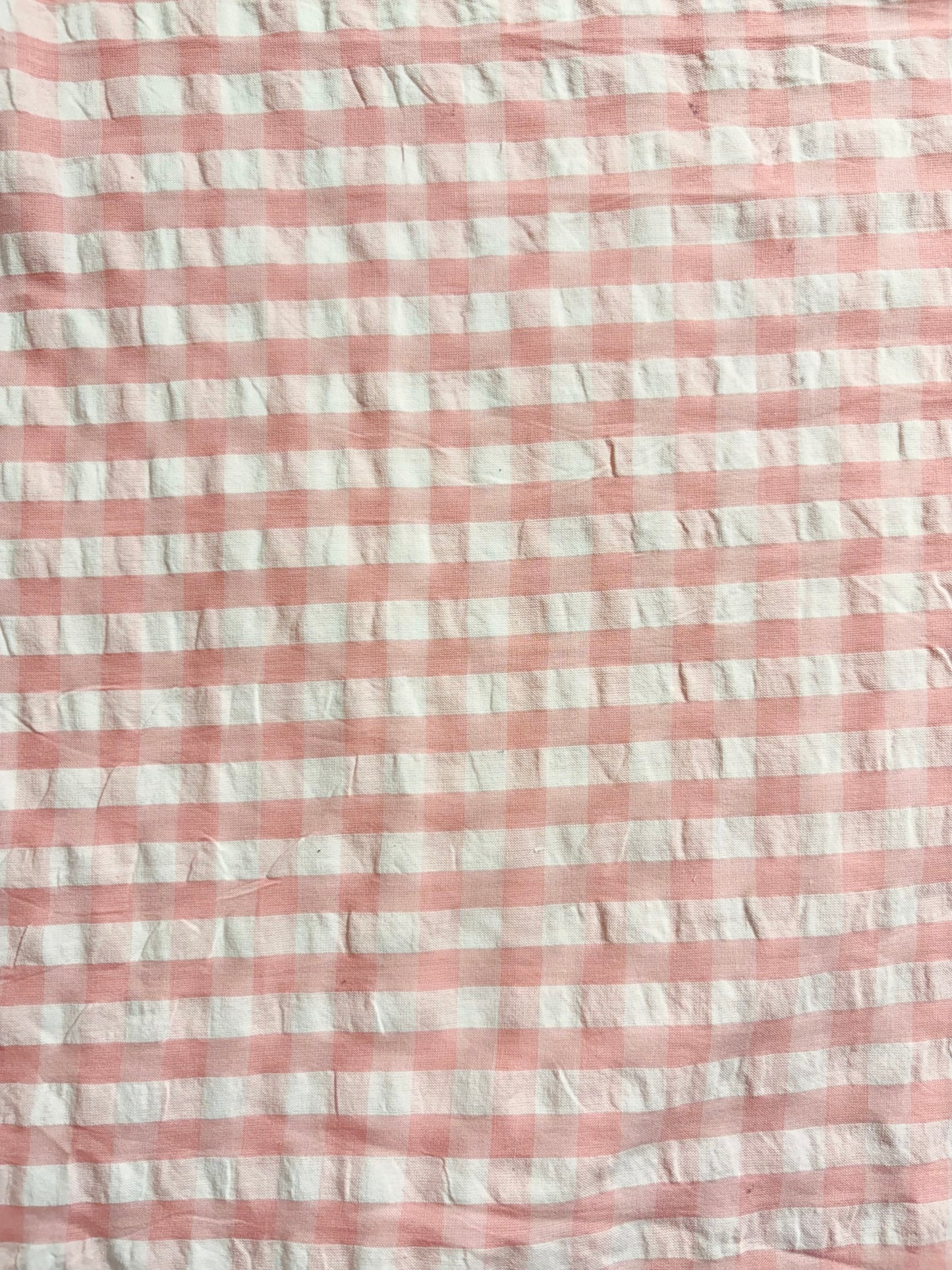 Cotton Check Seersucker Fabric CSC0012