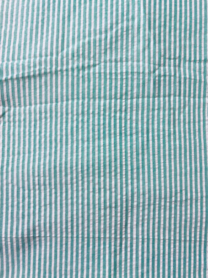 Cotton Stripe Seersucker Fabric CS002