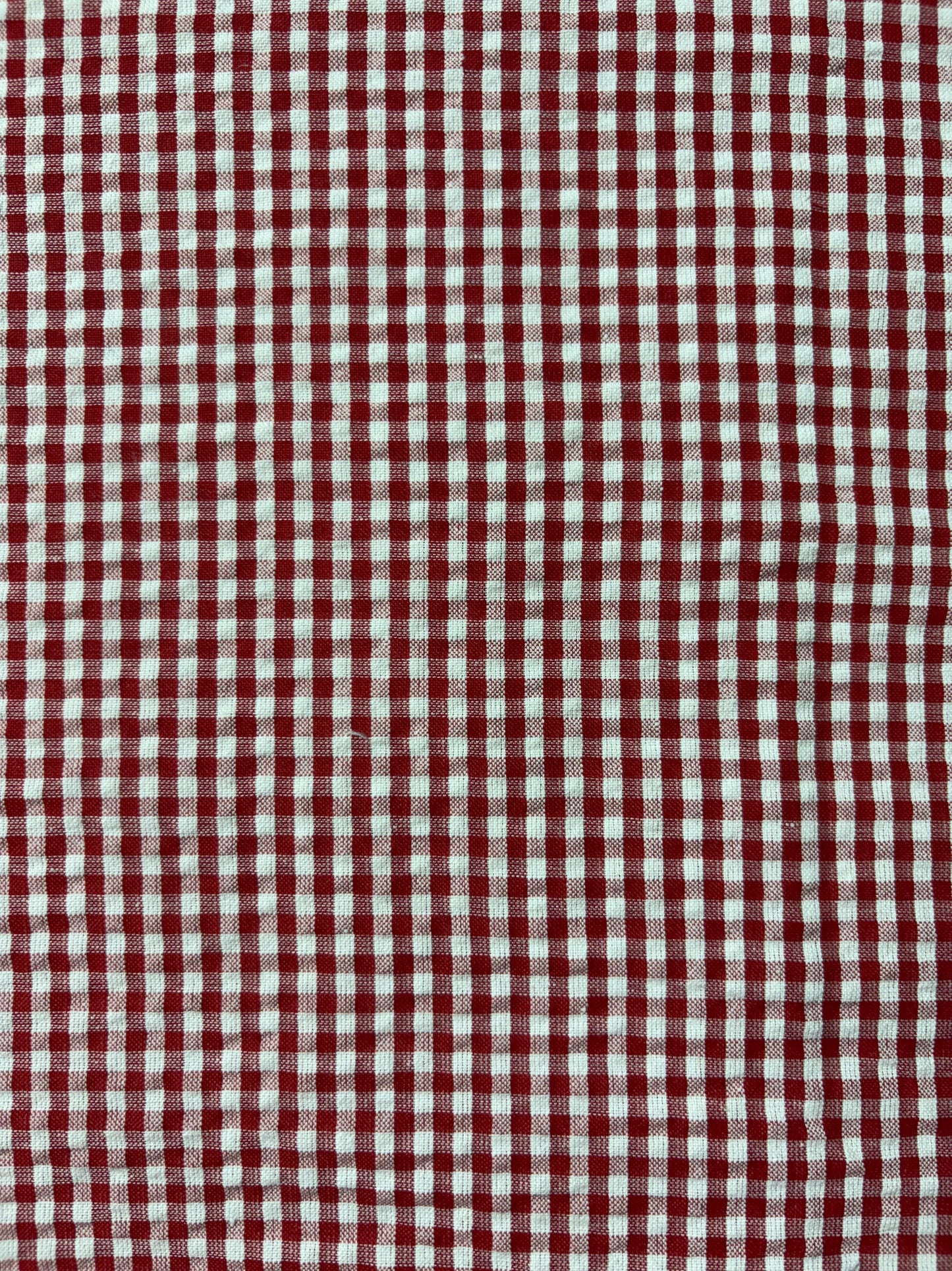 Cotton Check Seersucker Fabric CSC008