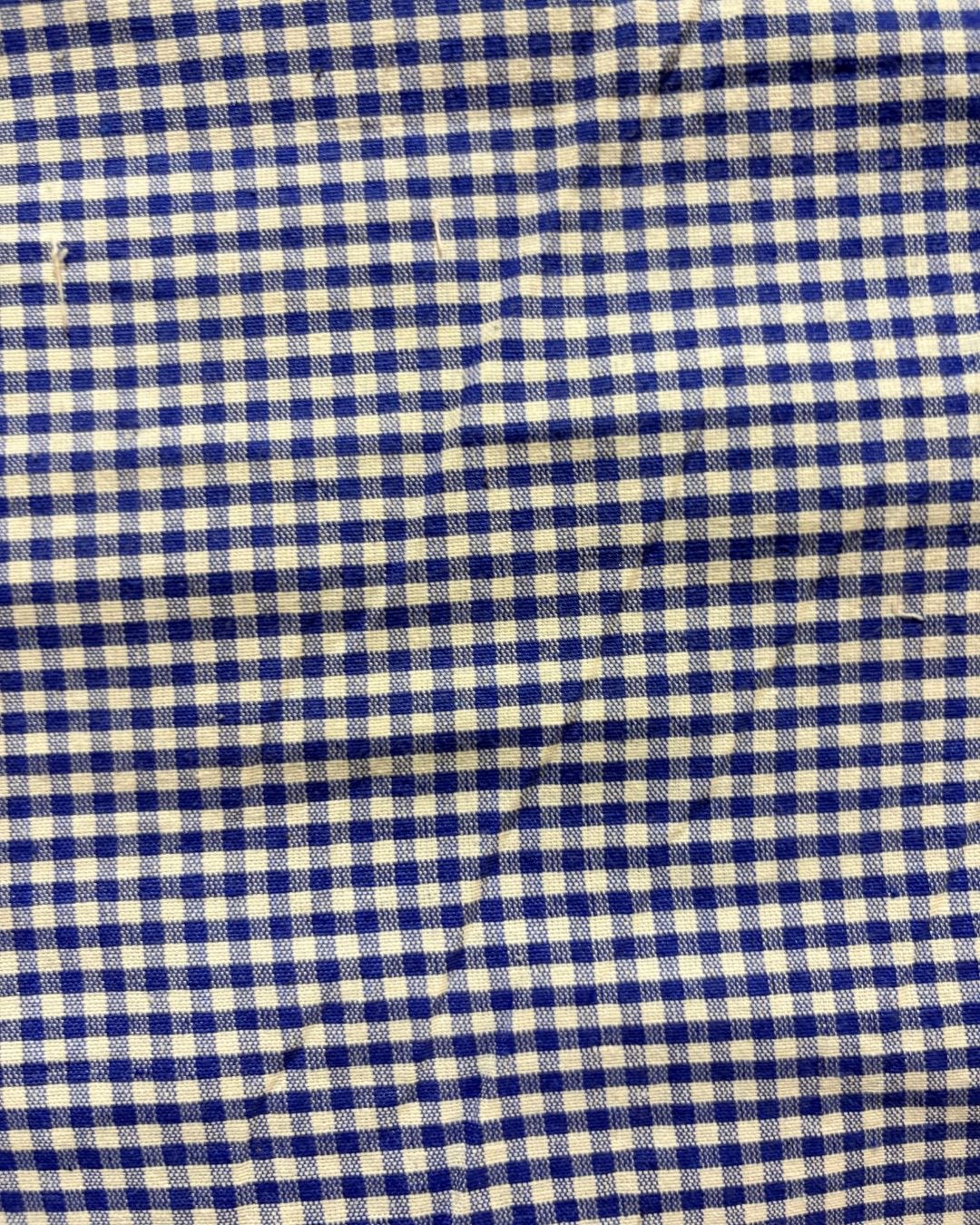 Blue & White Check Fabric FBS00013