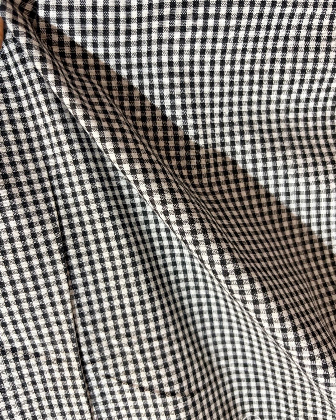 Black & White Check Fabric FBS00015