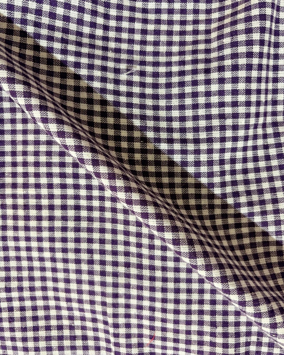 Purple & White Check Fabric FBS00016