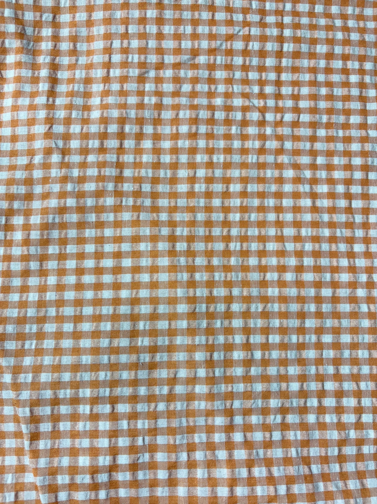 Cotton Check Seersucker Fabric CSC002