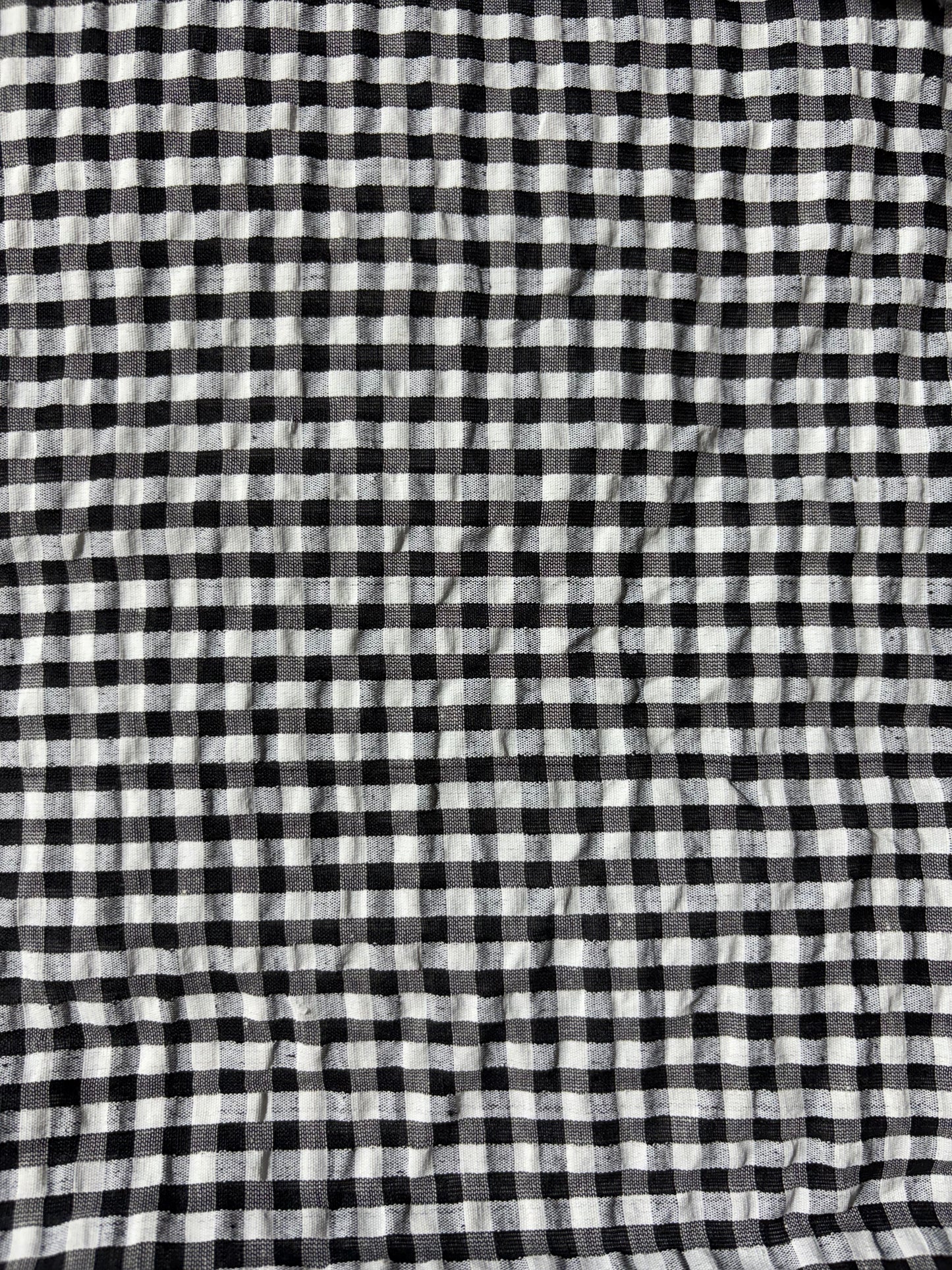 Cotton Check Seersucker Fabric CSC006
