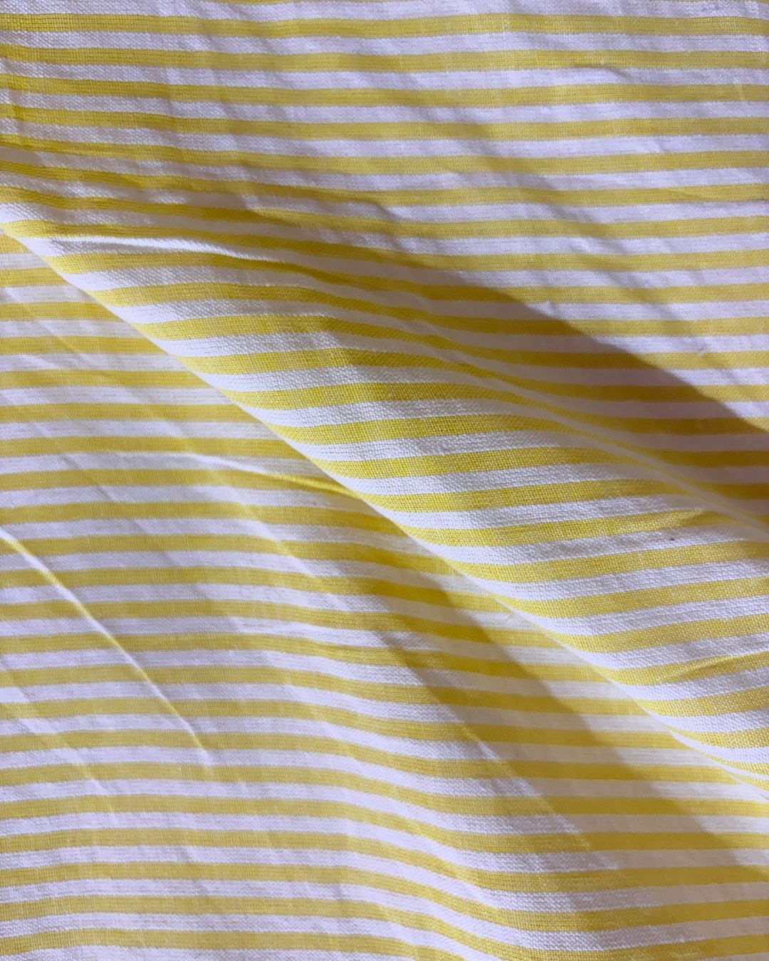 Yellow & White Strip Fabric FBS00021