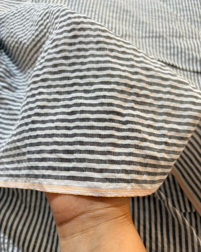 Black  & White Strip Fabric FBS00024