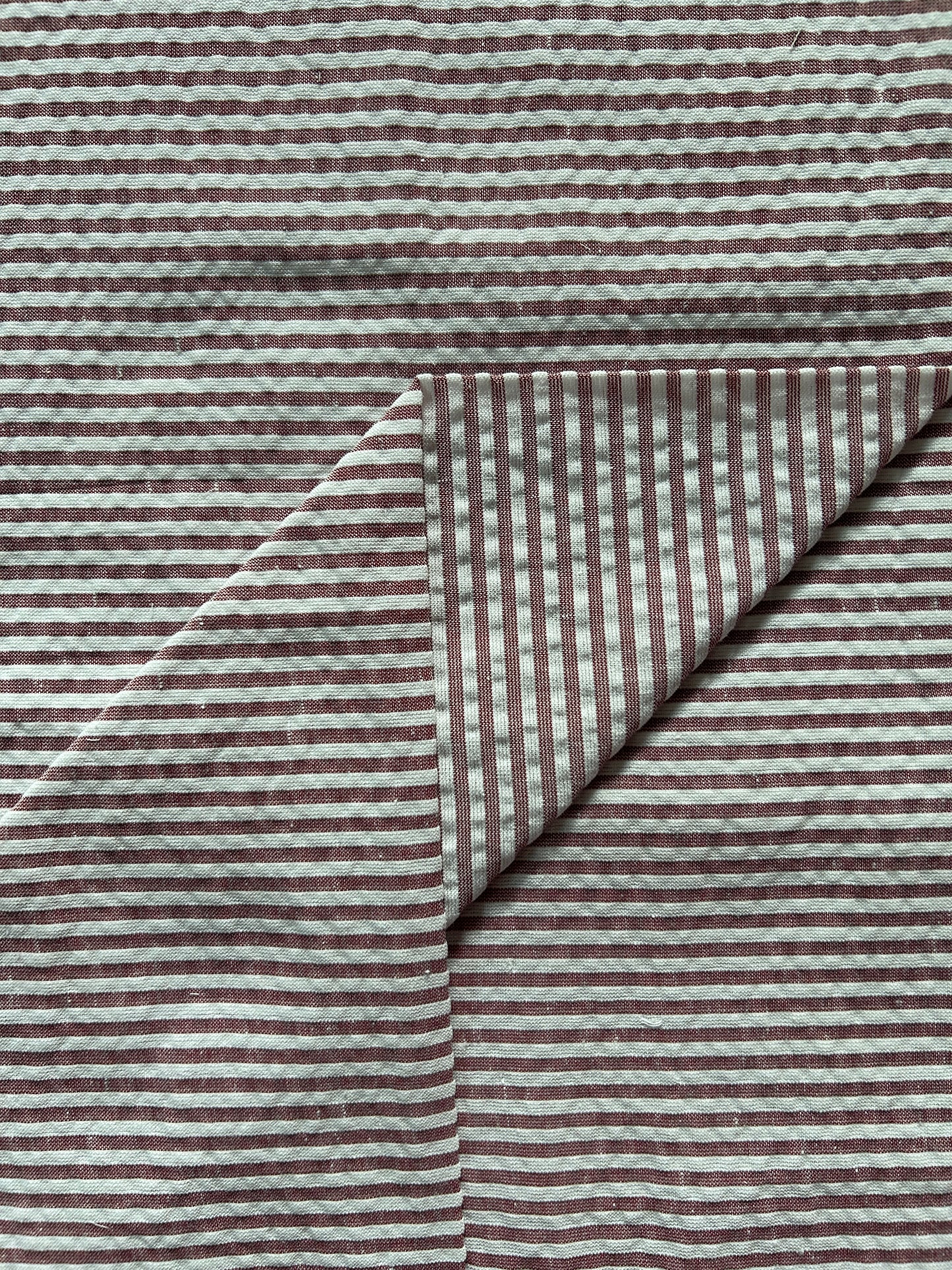 Brown Seersuker Stripe FBS026103