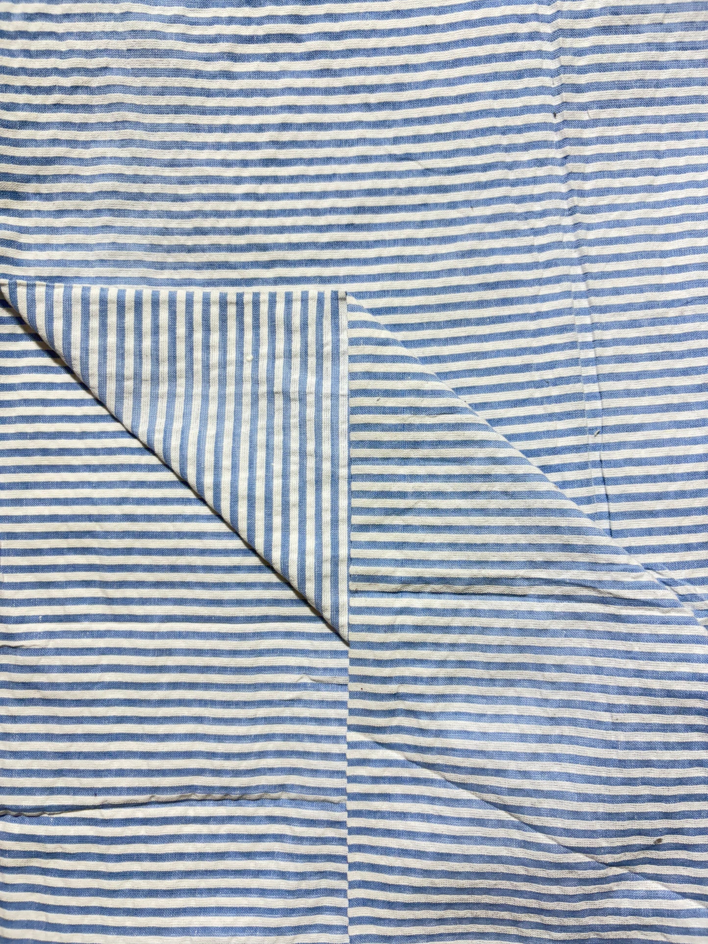Blue Seersucker Fabric FBS026112